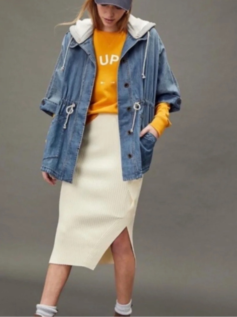 Denim Poncho